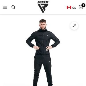 Brand New RDX Men’s Large Sauna Suit for weight loss 
Black with grey accents
